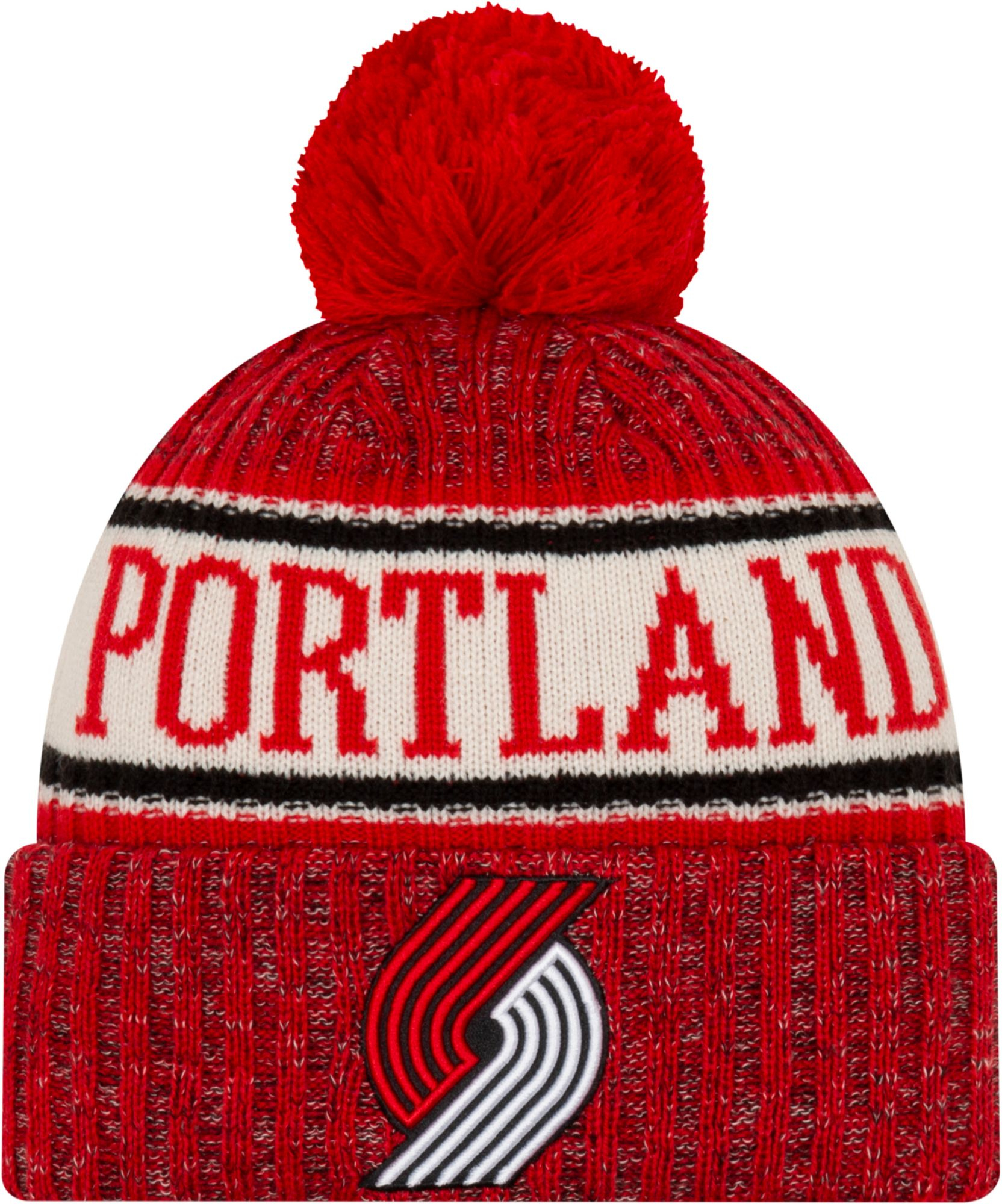 New Era Men's Portland Trail Blazers Sports Knit Hat, Black