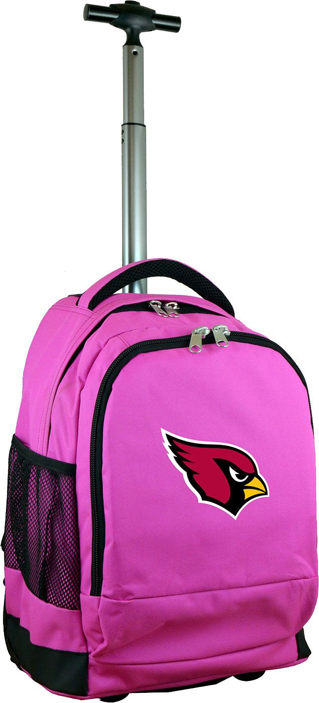 Mojo Arizona Cardinals Wheeled Premium Pink Backpack, Men's
