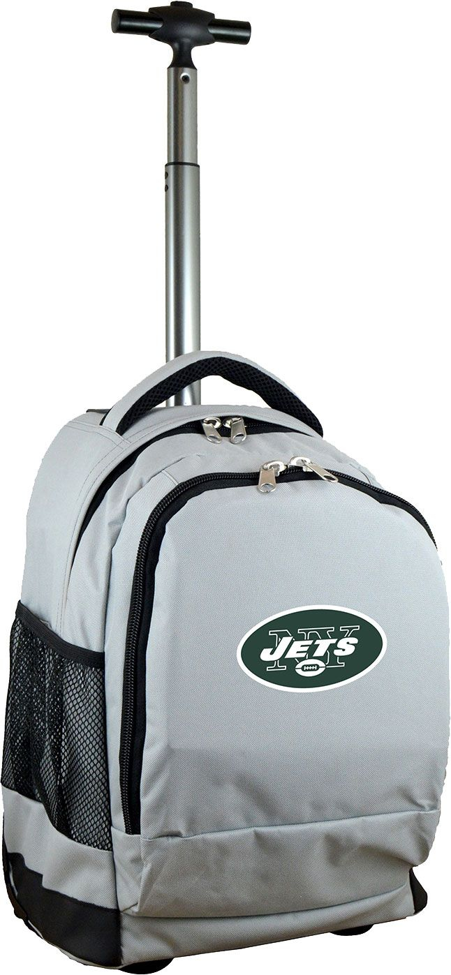 Mojo New York Jets Wheeled Premium Grey Backpack, Men's