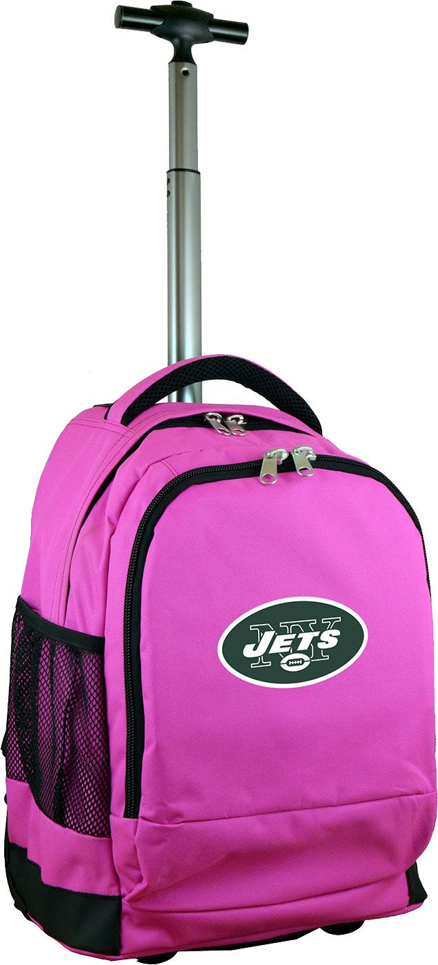 Mojo New York Jets Wheeled Premium Pink Backpack, Men's