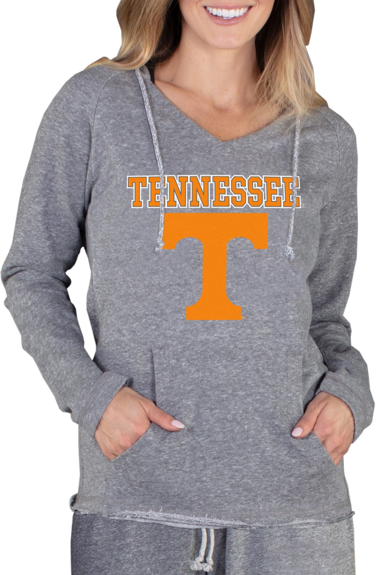 Concepts Sport Women's Tennessee Volunteers Grey Mainstream Hoodie, XL, Gray