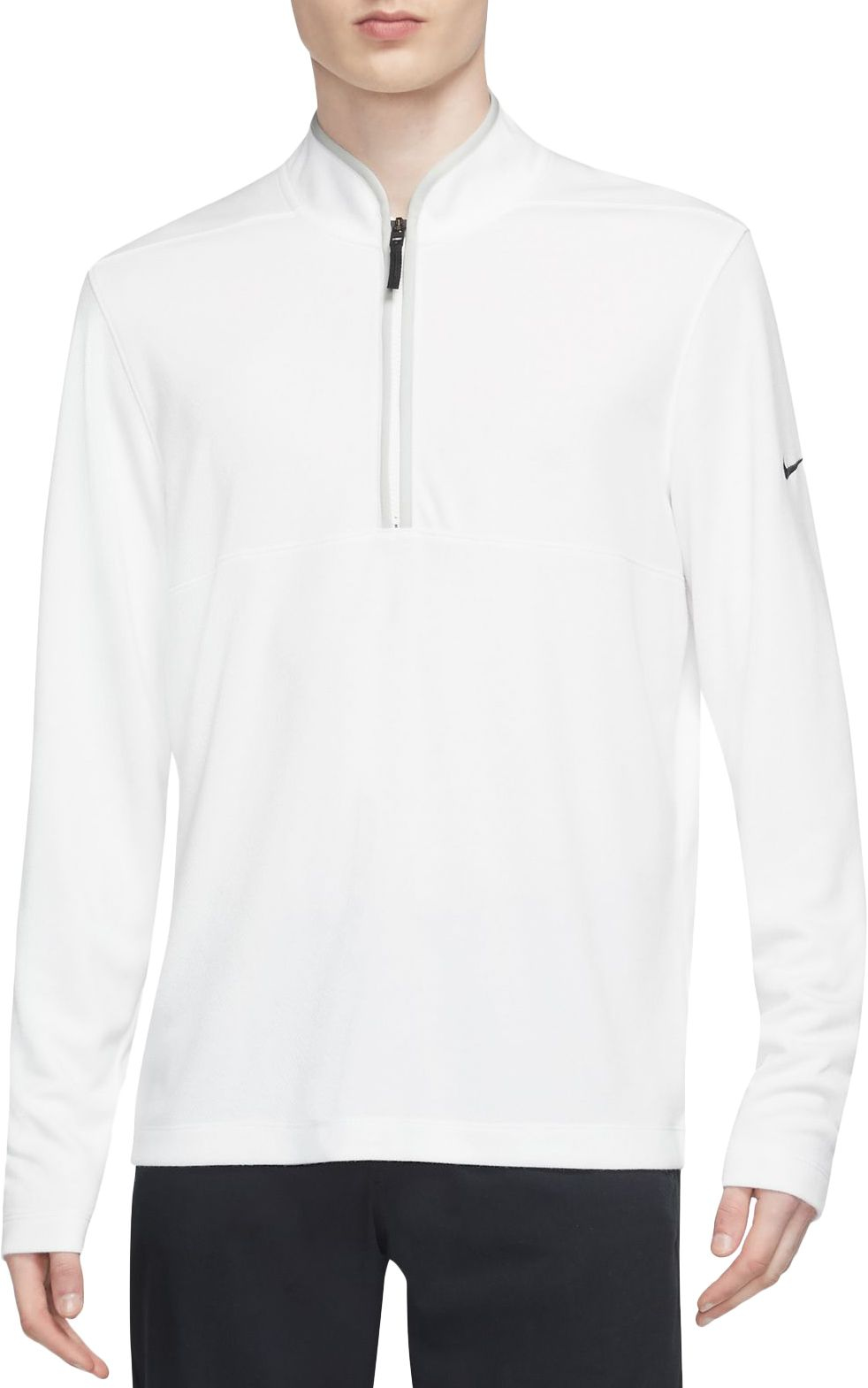 Nike Men's UV Dri-Fit Victory 1/4 Golf Zip, XXL, White/Photon Dust