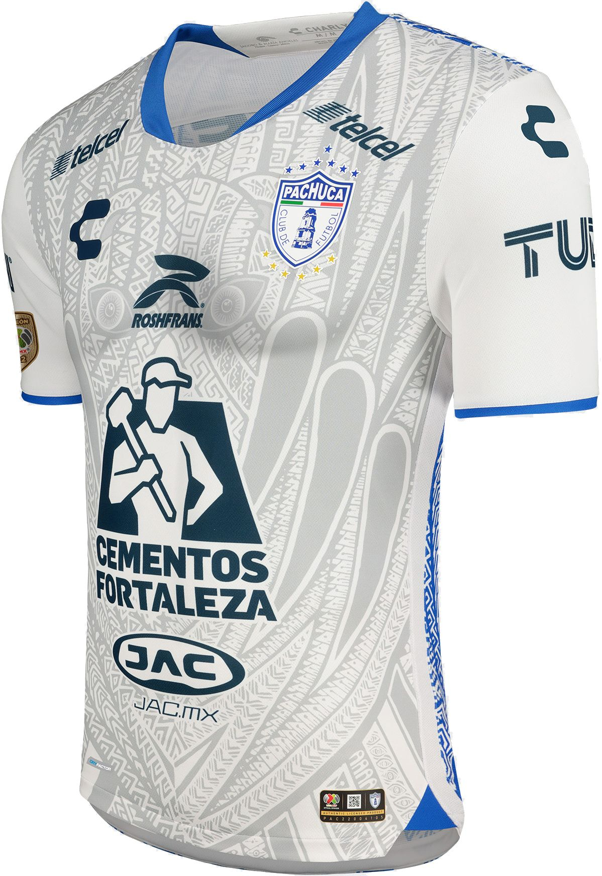 Charly Pachuca '22-'23 Special Edition Third Replica Jersey, Men's, XXL, White | Holiday Gift