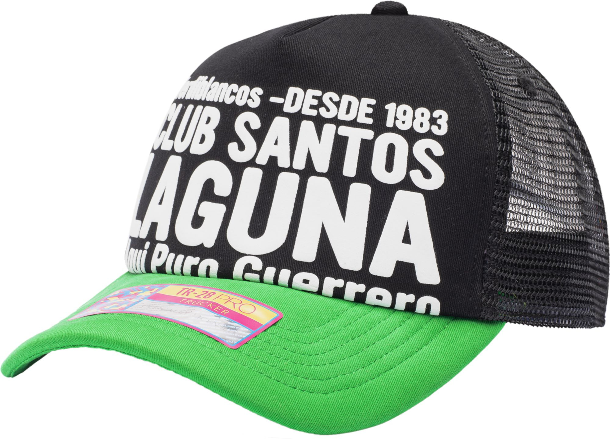 Fan Ink Santos Laguna Gold Adjustable Trucker Hat, Men's, Black