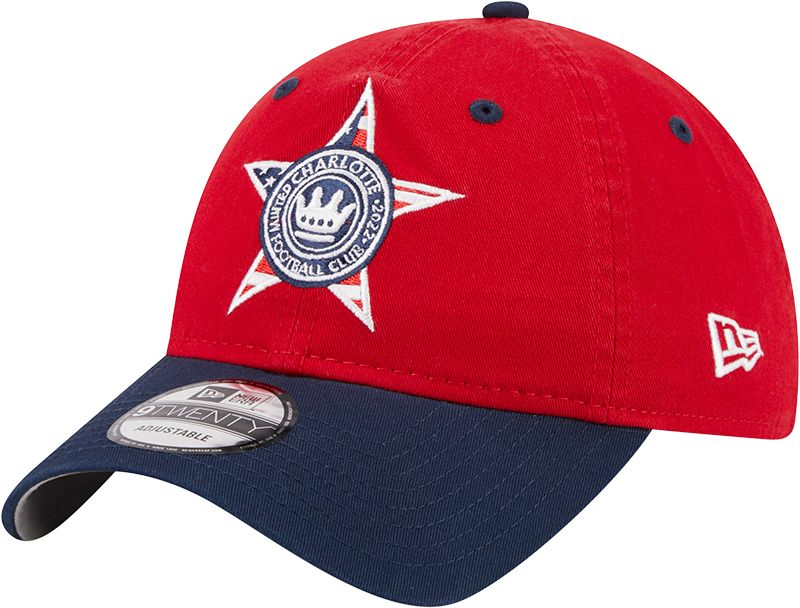 New Era Charlotte FC 2023 Americana 9Twenty Adjustable Dad Hat, Men's, Red
