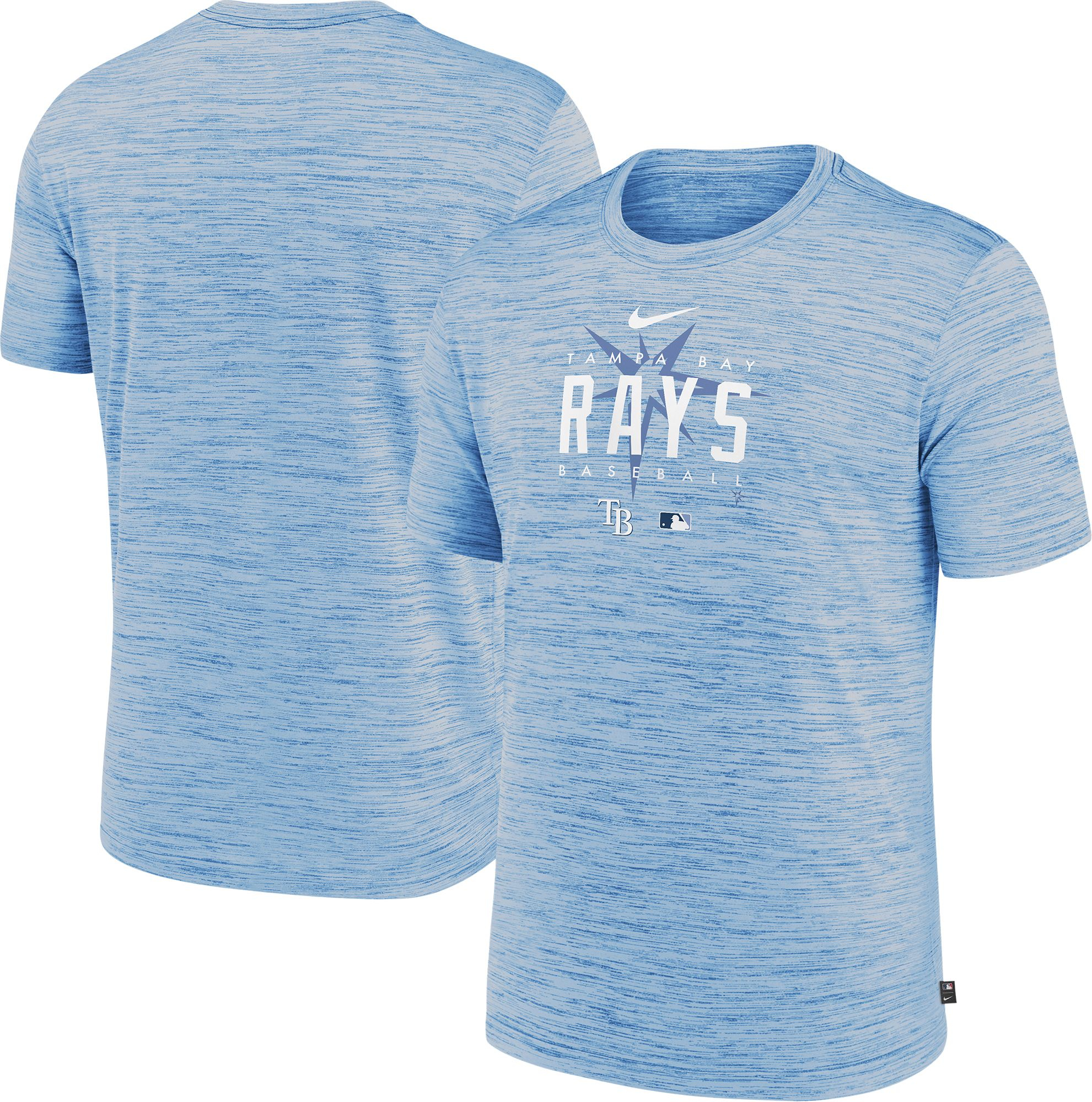 Nike Men's Tampa Bay Rays Blue Authentic Collection Velocity T-Shirt, XXL