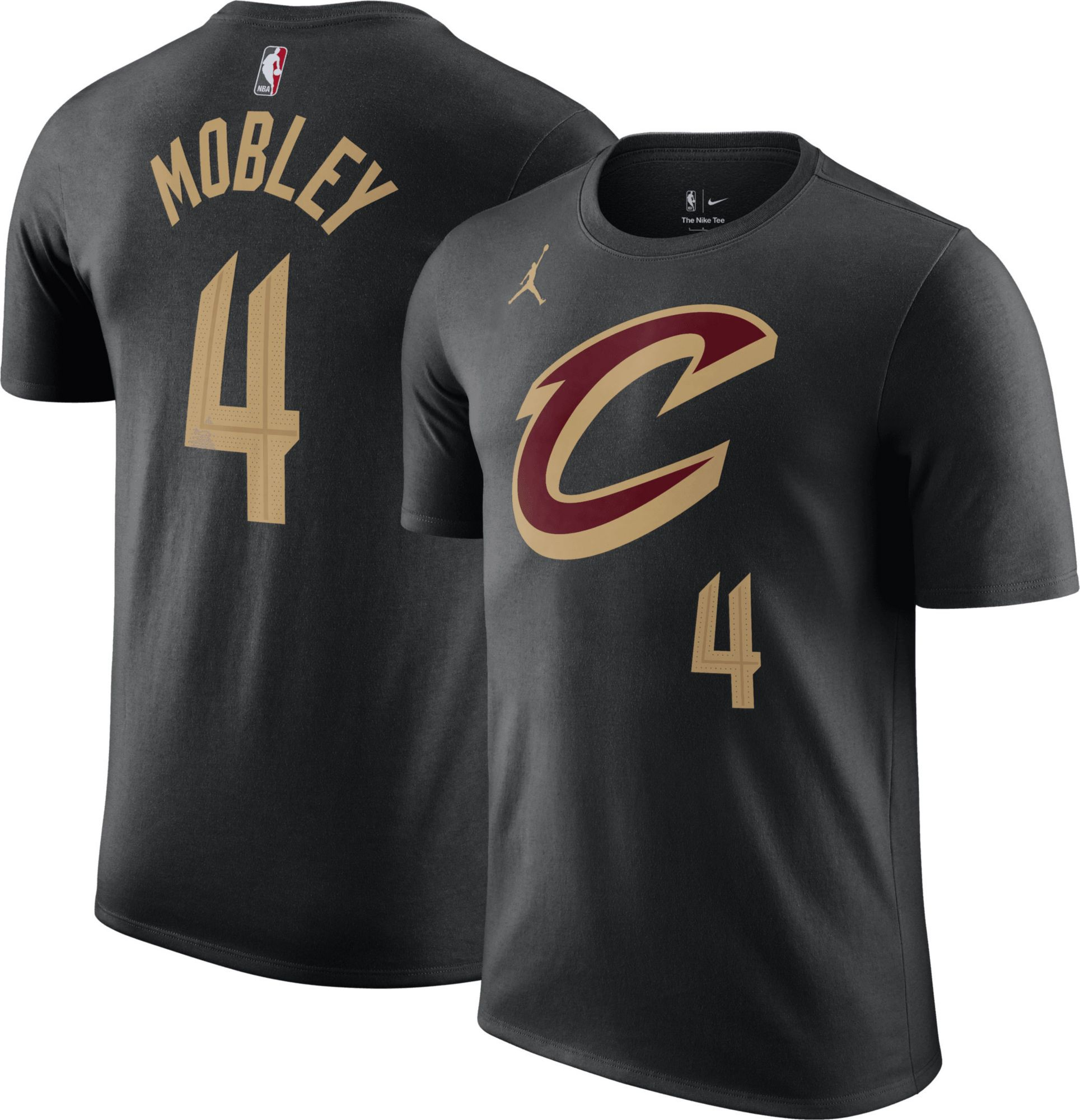Nike Men's Cleveland Cavaliers Evan Mobley #4 Black T-Shirt, XXL