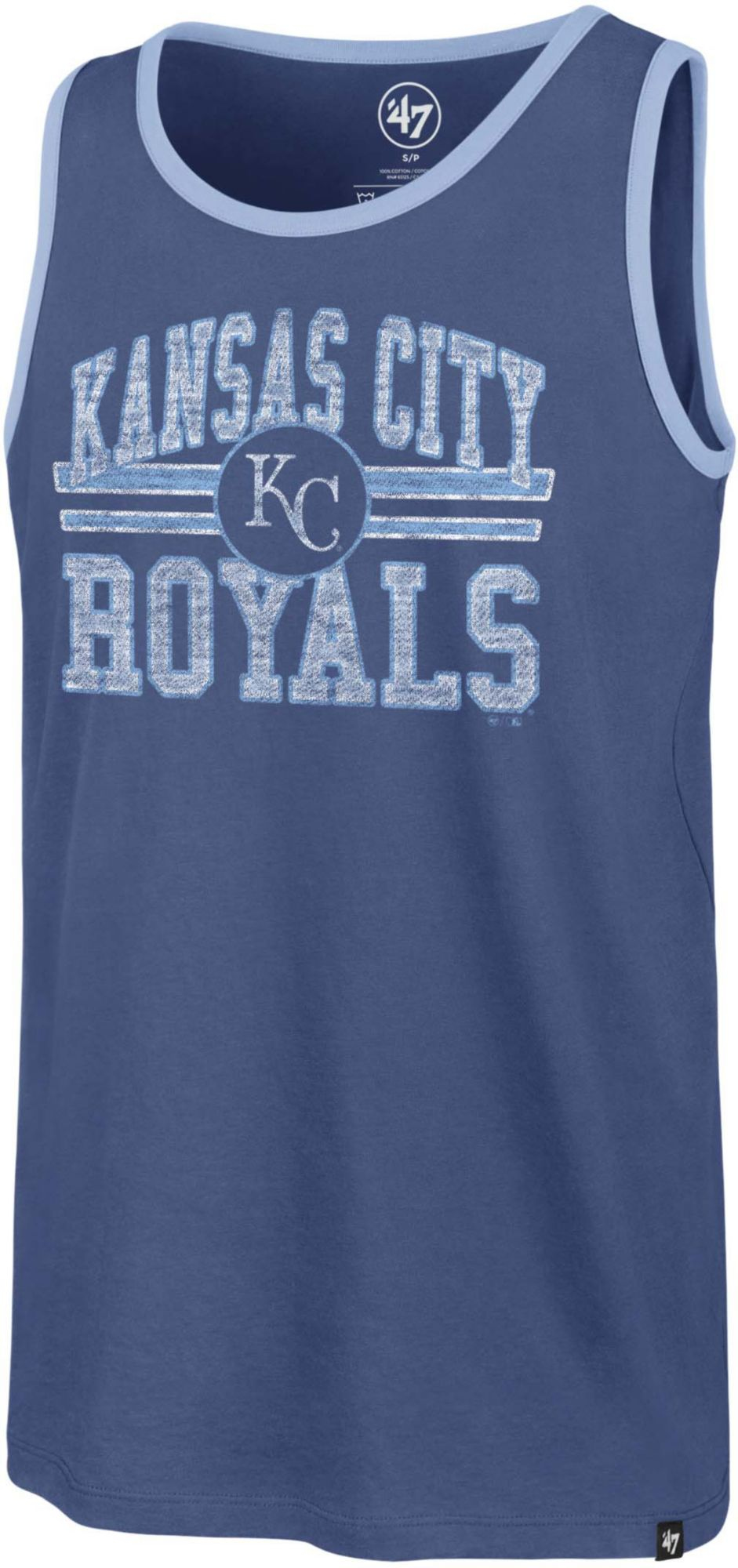 '47 Brand Men's Kansas City Royals Blue Winger Franklin Tank Top, XXL