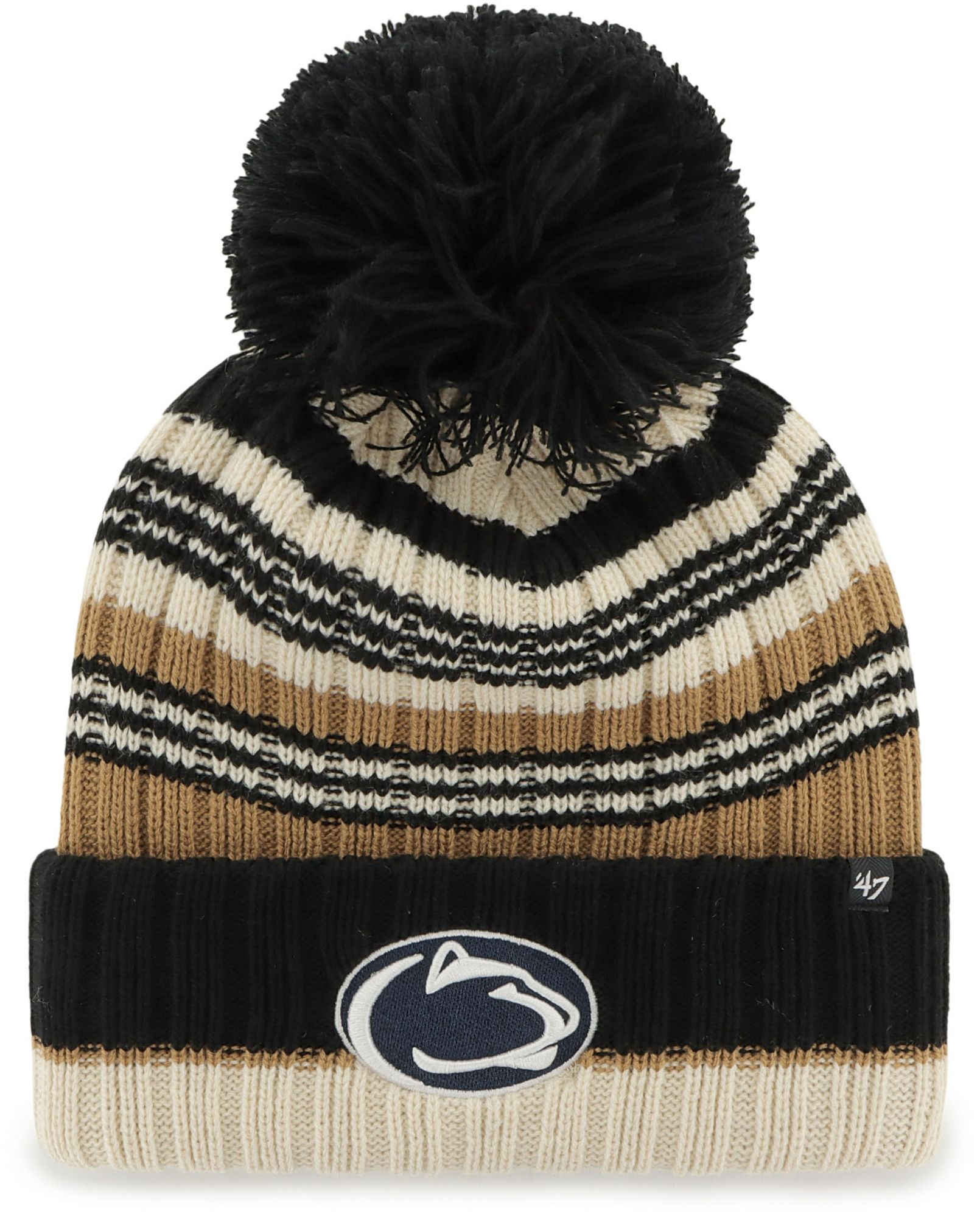 ‘47 Women's Penn State Nittany Lions Natural Barista Knit Beanie, Tan
