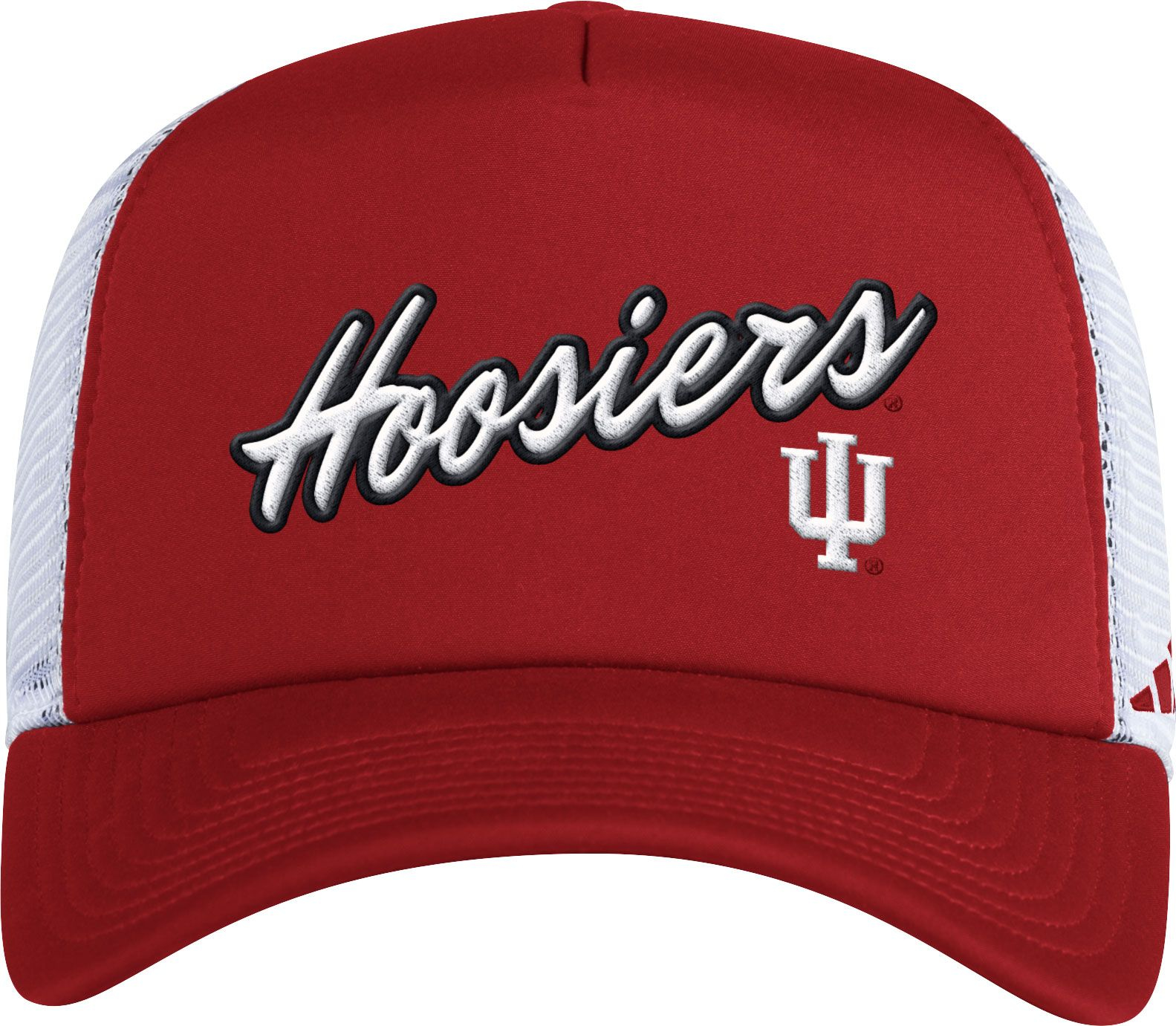 adidas Men's Indiana Hoosiers Crimson Foam Trucker Hat, Red