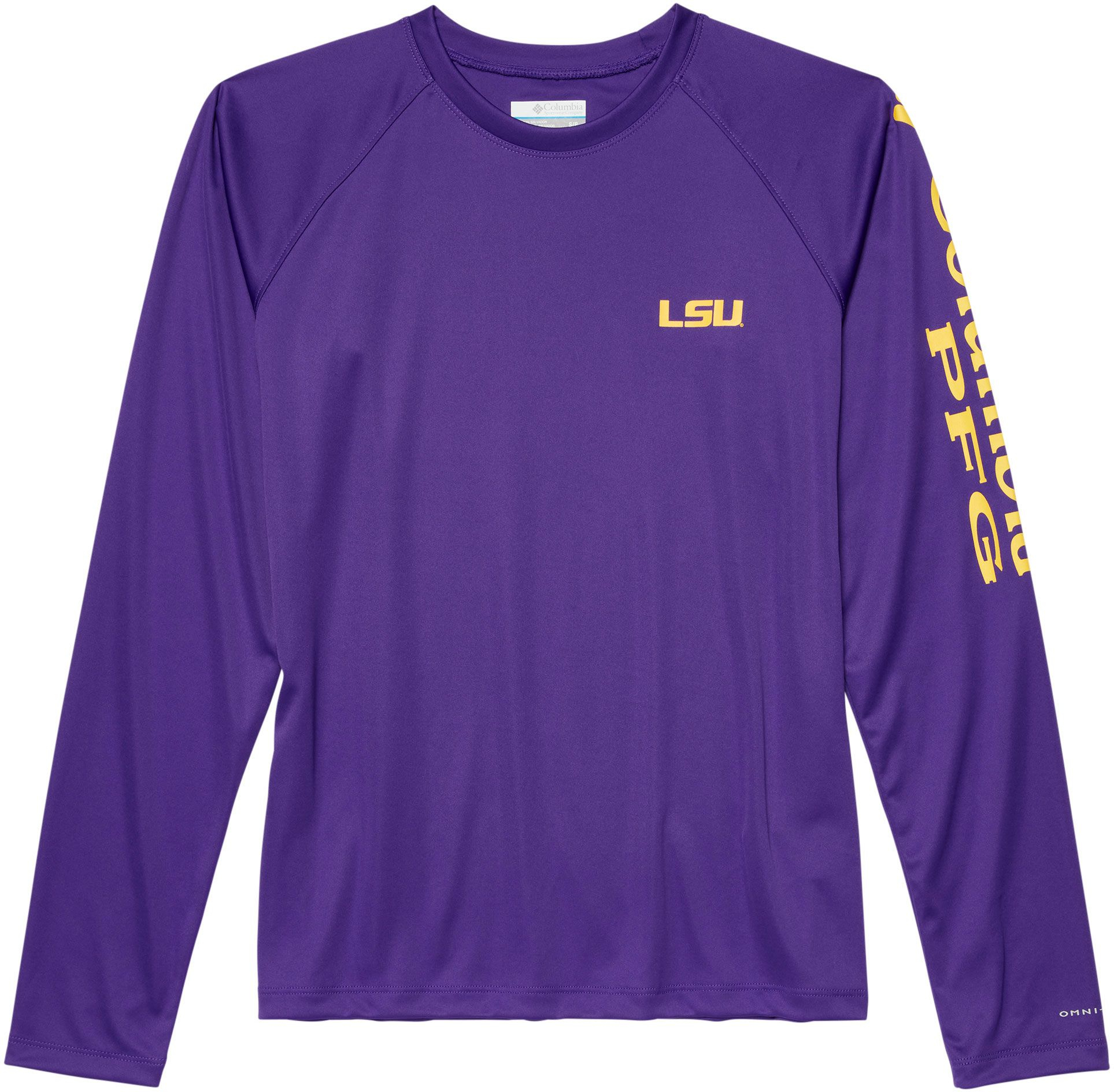 Columbia Women's LSU Tigers Purple Tidal Long Sleeve T-Shirt, XL