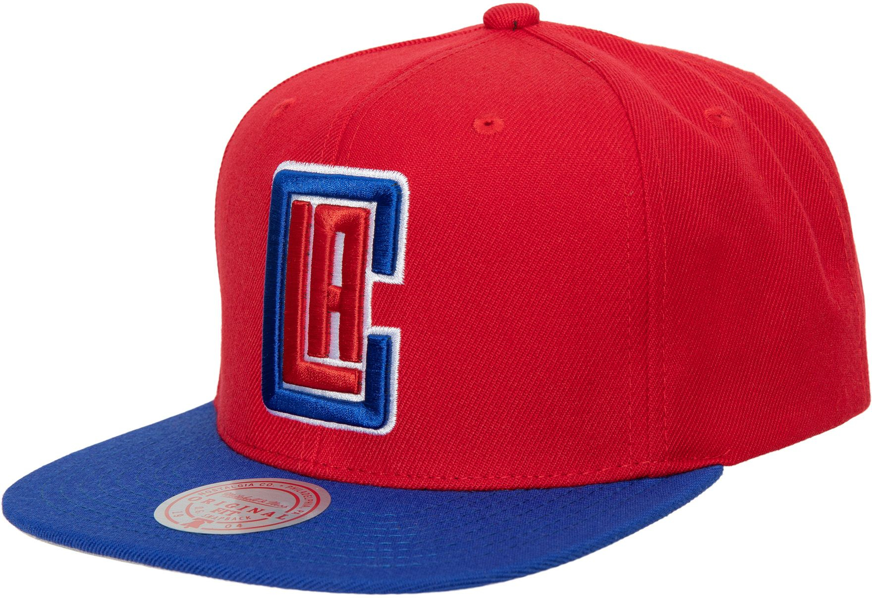 Mitchell and Ness Adult Los Angeles Clippers 2.0 2Tone Adjustable Snapback Hat, Men's, Red