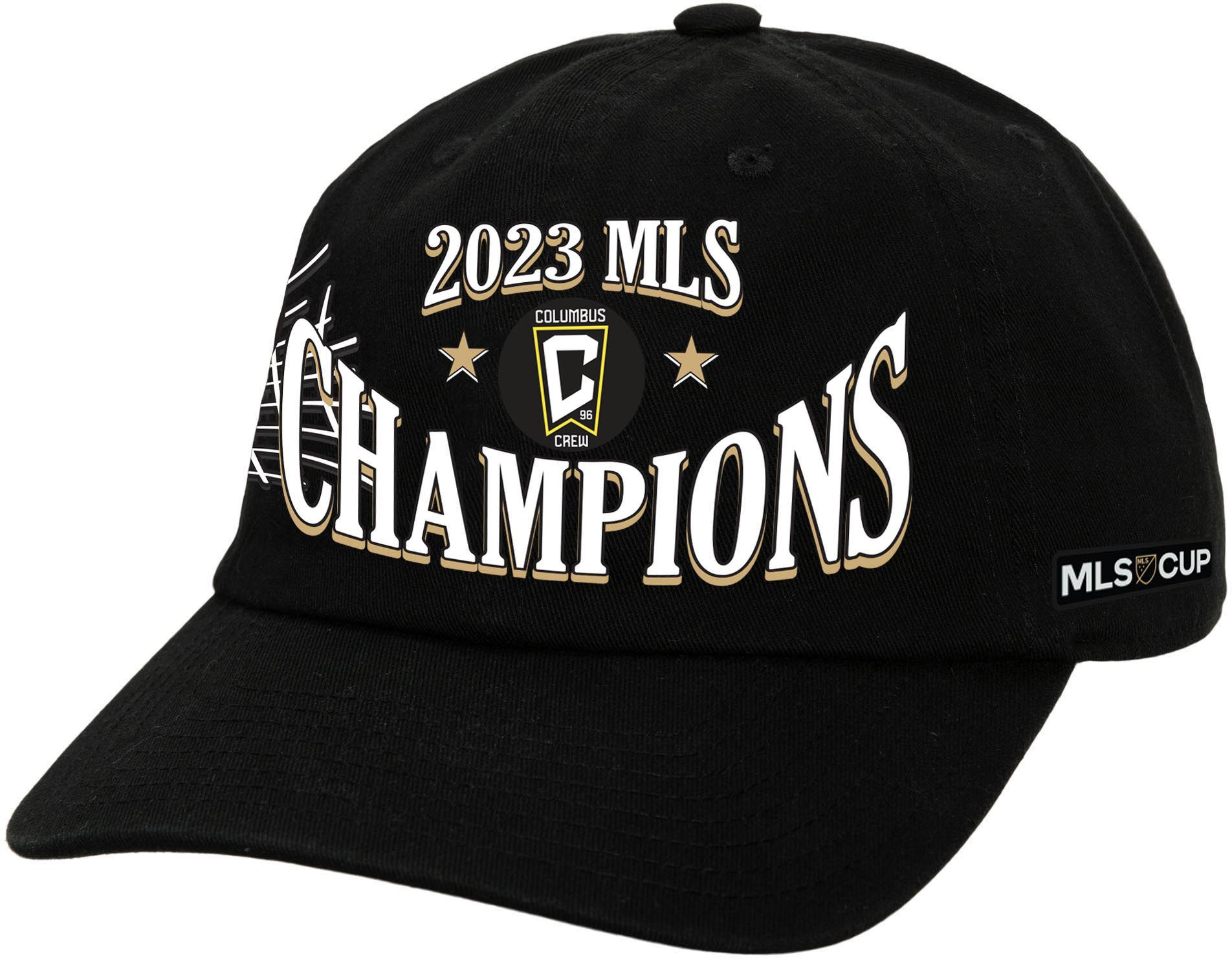 Mitchell & Ness Adult 2023 MLS Cup Champions Columbus Crew Locker Room Snapback  Hat, Men's, Black