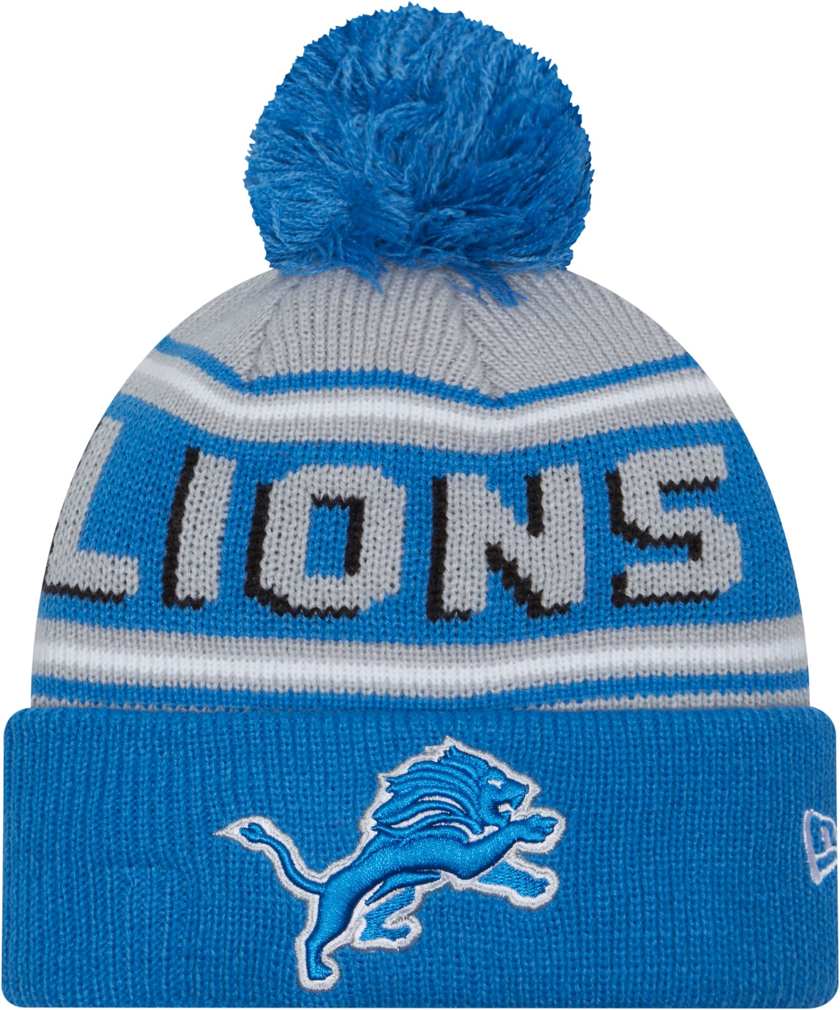 New Era Men's Detroit Lions Blue Cheer Knit Beanie