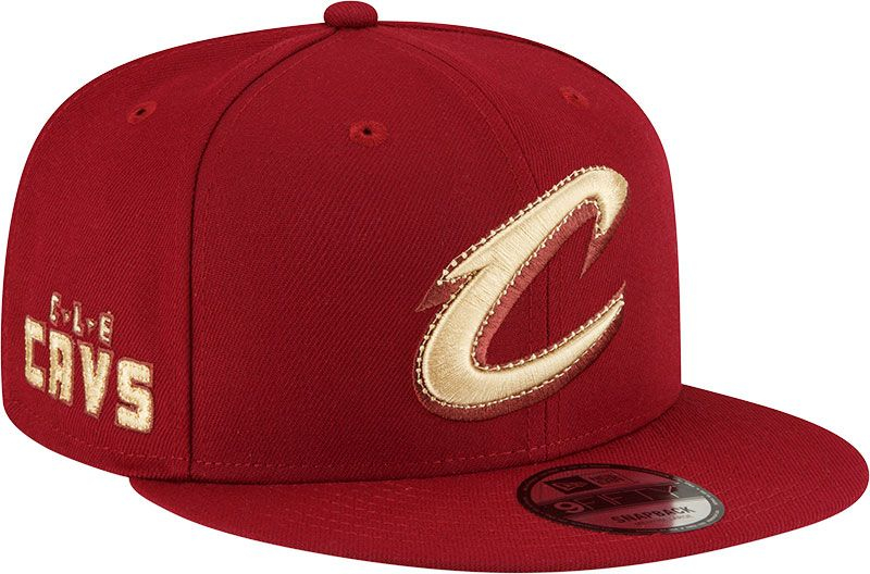 New Era Adult 2023-24 City Edition Cleveland Cavaliers Alternate 9Fifty Hat, Men's, Red