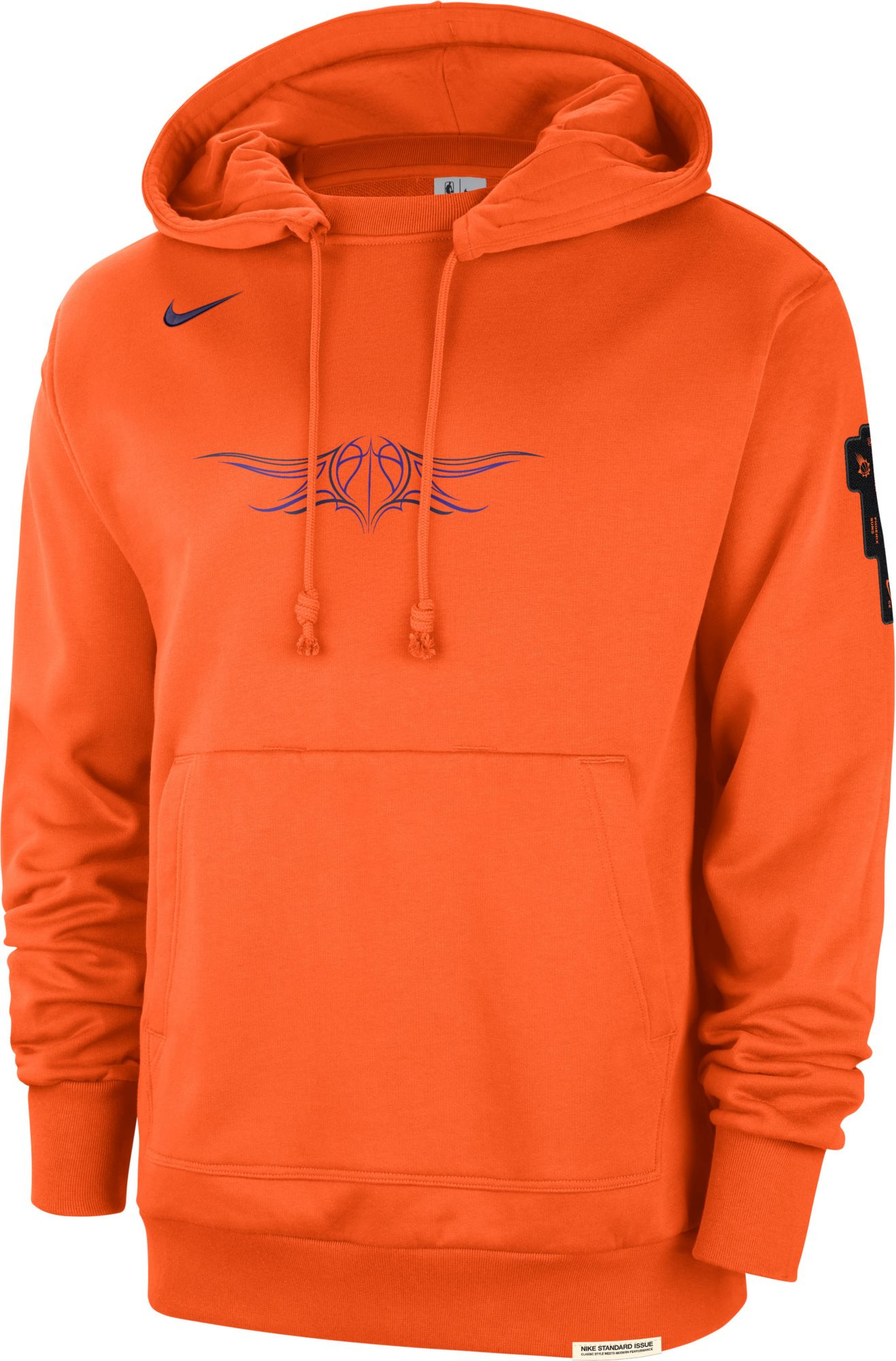 Nike Men's 2023-24 City Edition Phoenix Suns Courtside Standard Edition Hoodie, XXL, Orange