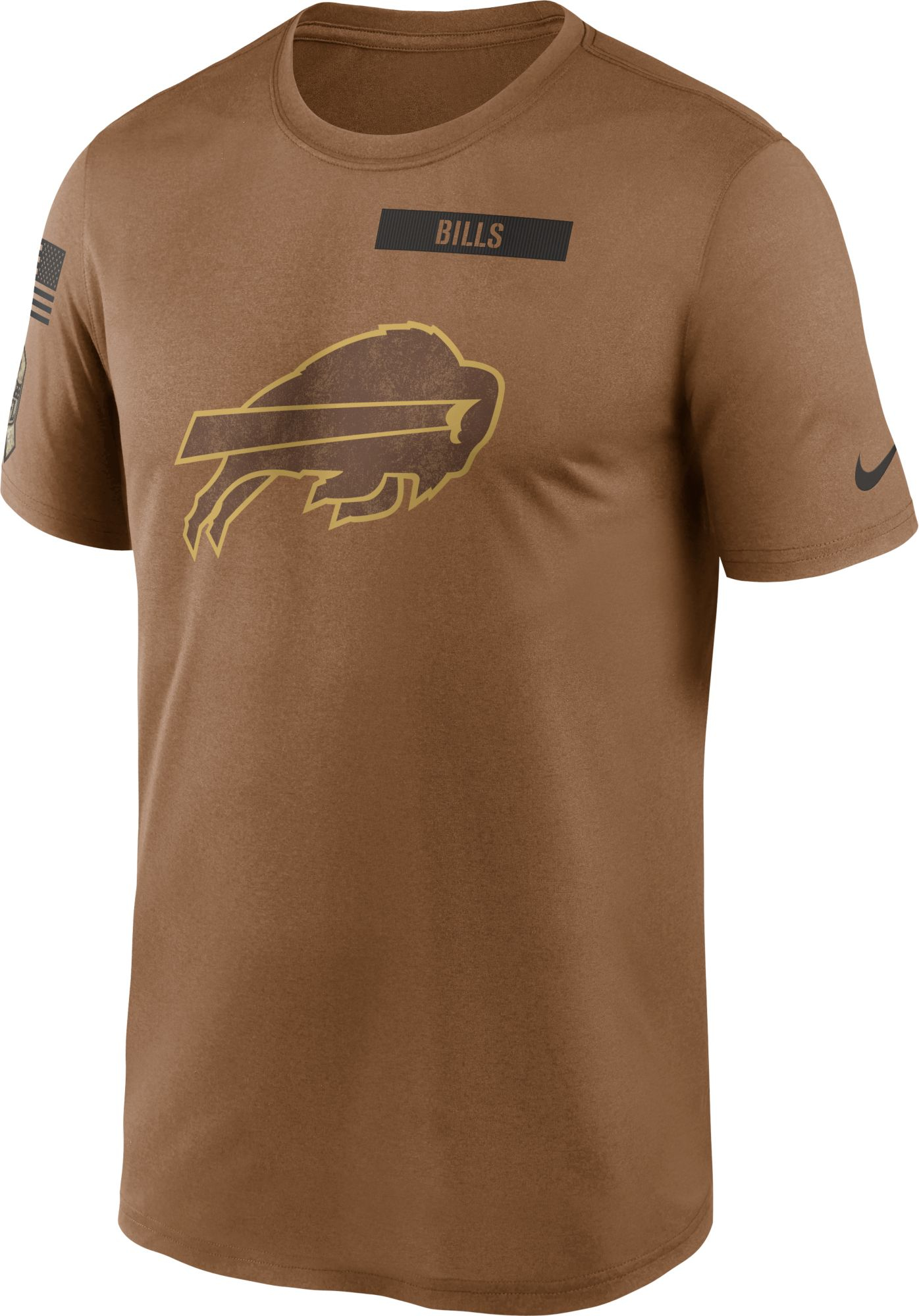 Nike Men's Buffalo Bills 2023 Salute to Service Brown Legend T-Shirt, XXXL