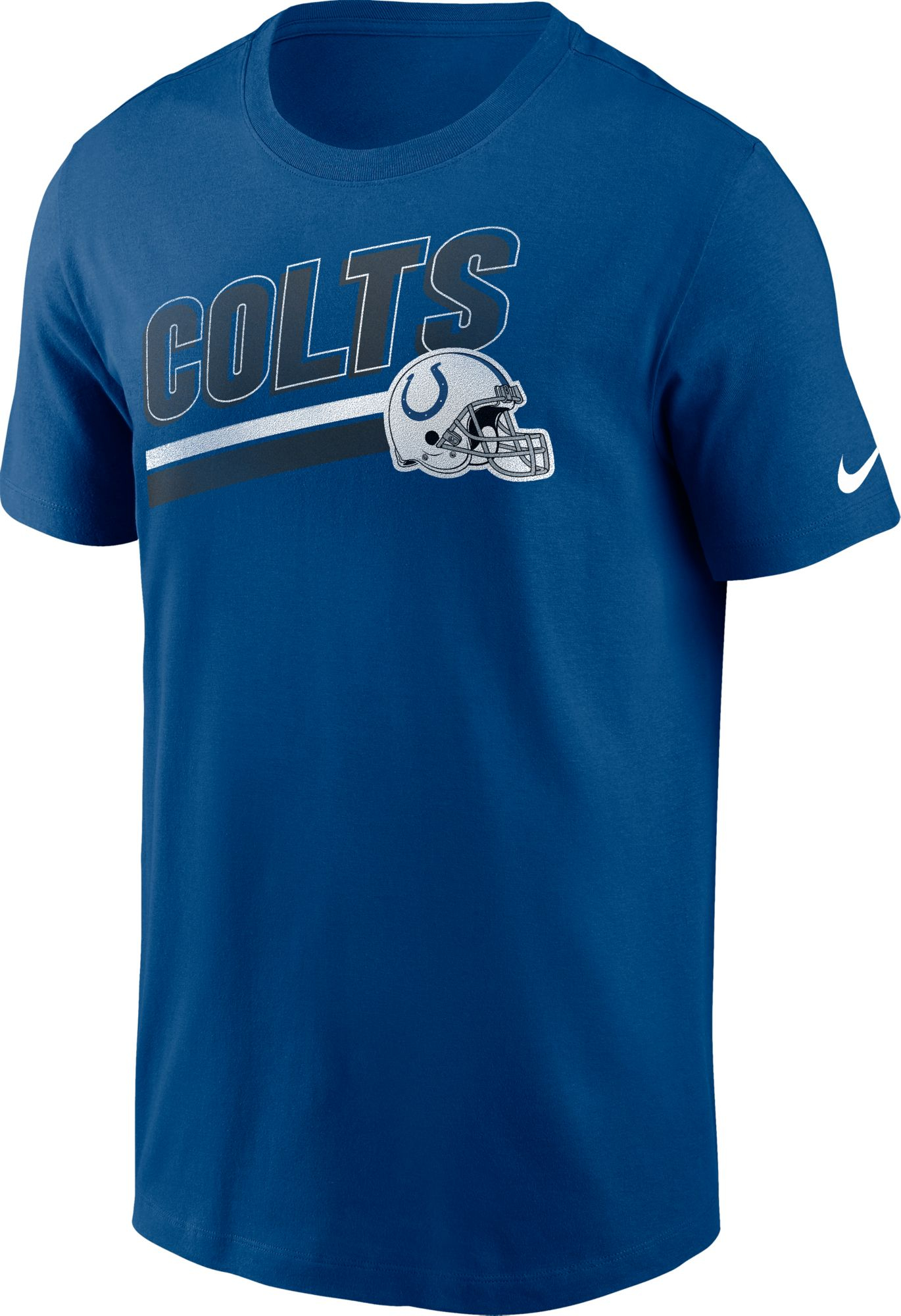 Nike Men's Indianapolis Colts Blitz Helmet Blue T-Shirt, XXL