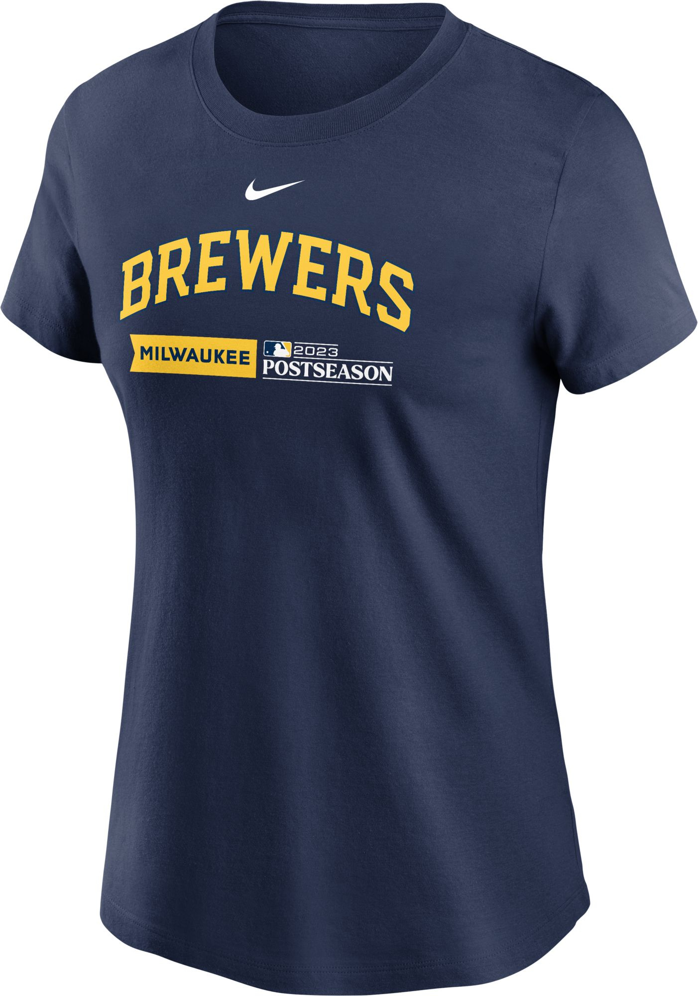Nike Women's 2023 Postseason Milwaukee Brewers Authentic Collection T-Shirt, XL, Blue | Holiday Gift