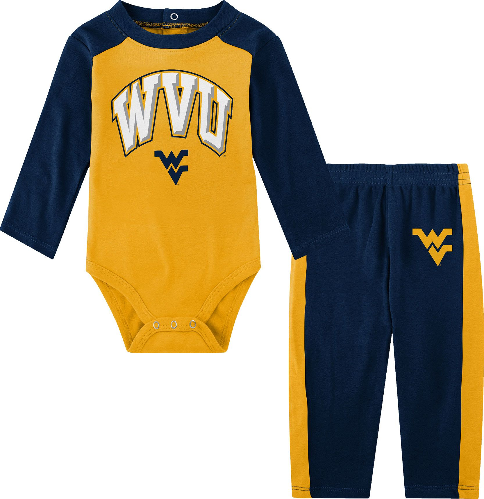 Gen2 Infant West Virginia Mountaineers Long Sleeve Rookie of the Year 2-Piece Set, Boys', 18M, Yellow | Holiday Gift