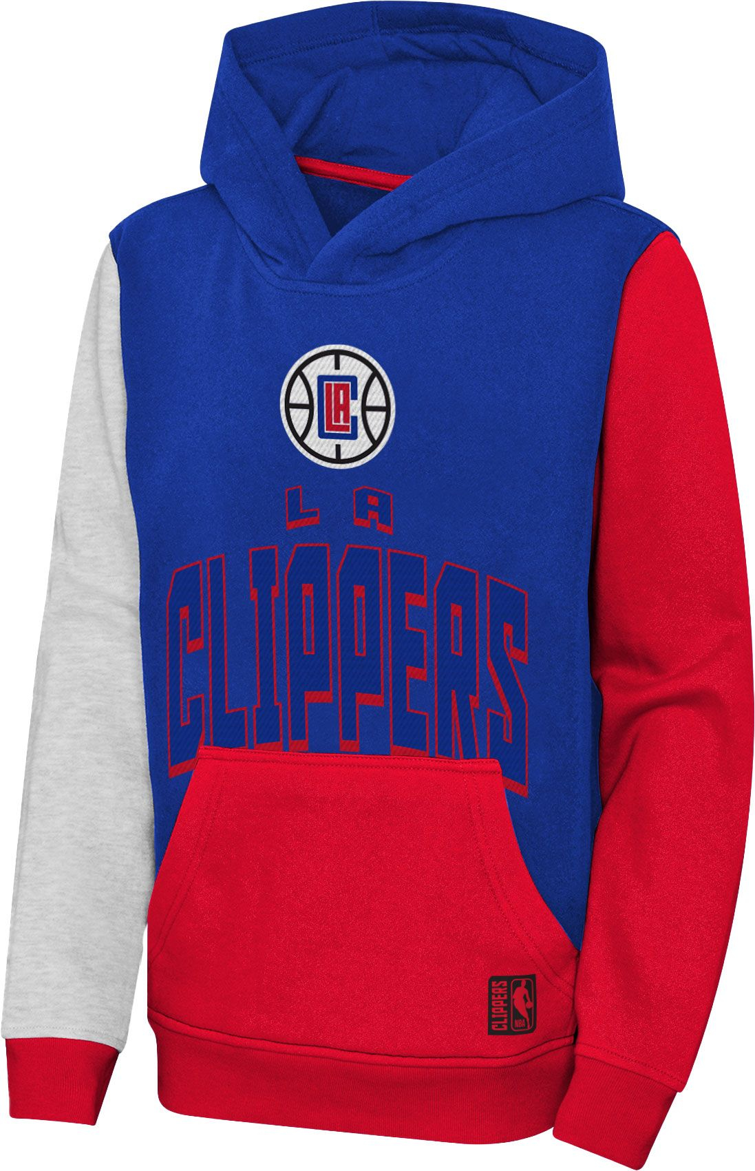Outerstuff Youth Los Angeles Clippers Stadium Pullover Royal Hoodie, Boys', XL, Blue