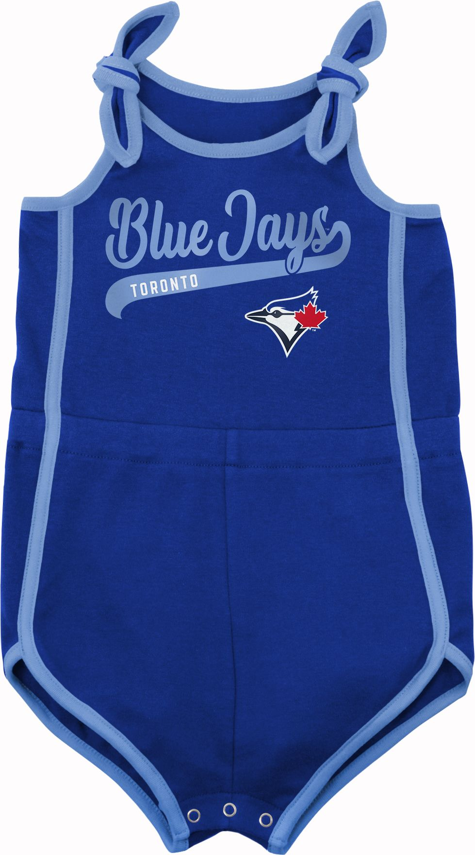 MLB Team Apparel Infant Toronto Blue Jays Blue Homerun Romper, Boys', 24M