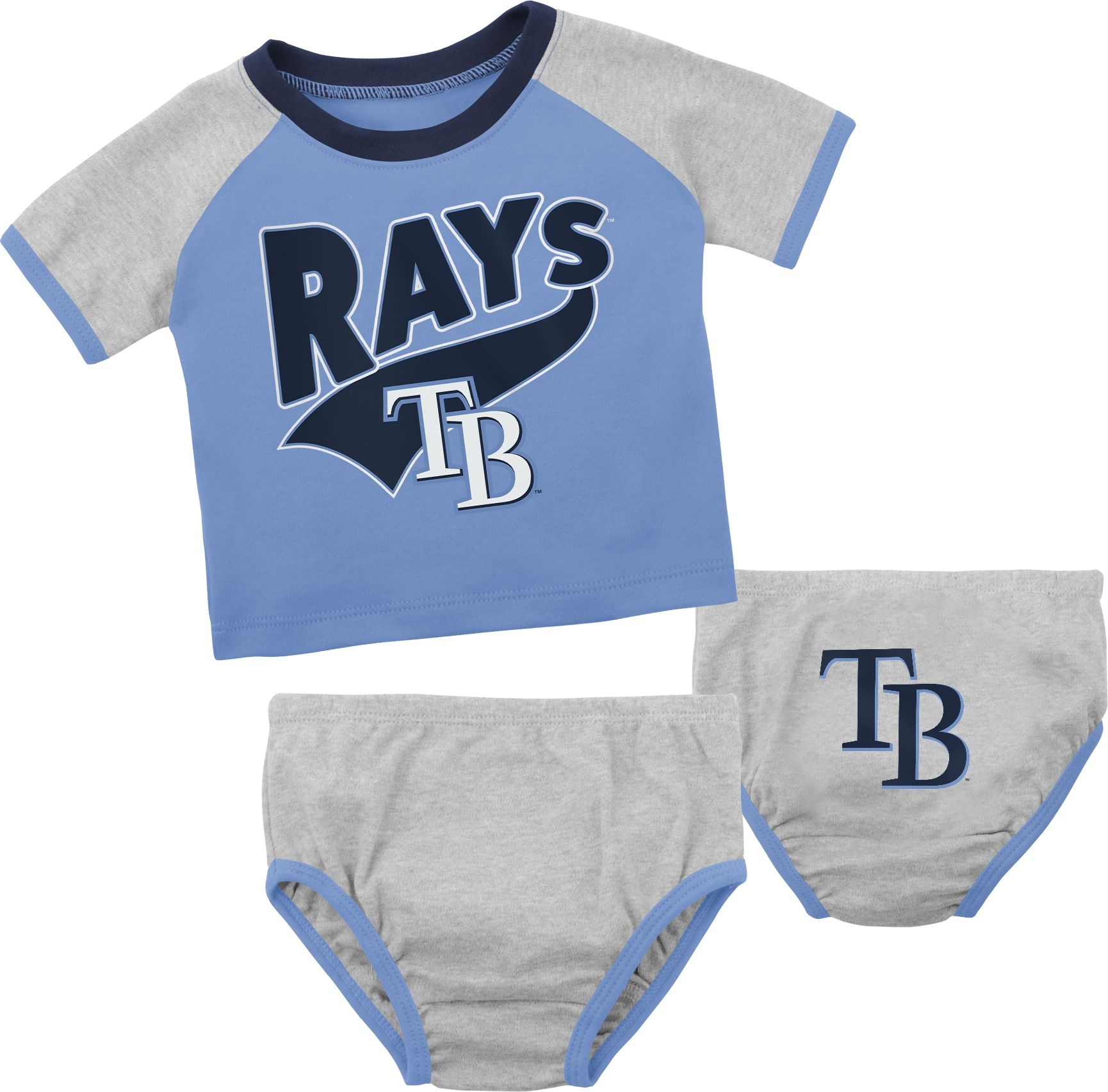 MLB Team Apparel Infant Tampa Bay Rays Blue Slugger Creeper, Boys', 9M