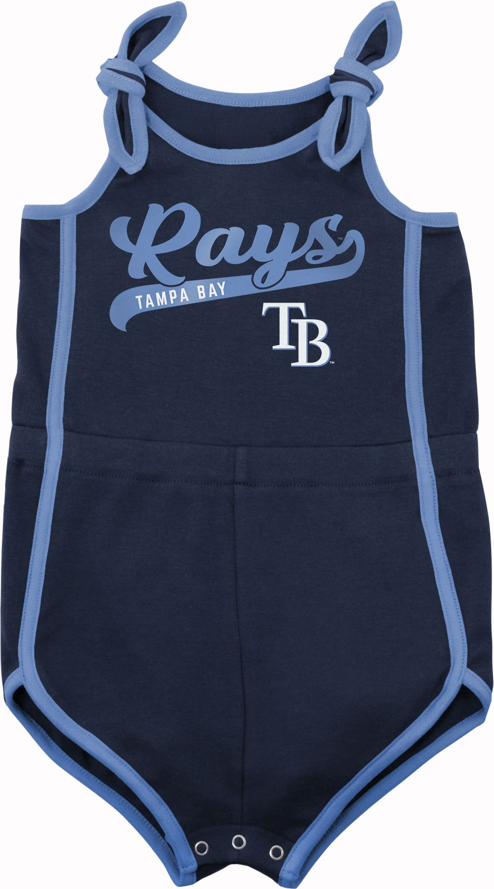 MLB Team Apparel Infant Tampa Bay Rays Navy Homerun Romper, Boys', 24M, Blue