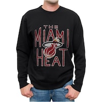 Mens Miami Heat Black Spring Fleece Sweatshirt