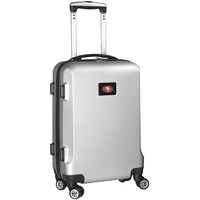 Silver San Francisco 49ers 20" 8-Wheel Hardcase Spinner Carry-On
