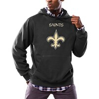 Men's Majestic Black New Orleans Saints Critical Victory Pullover Hoodie