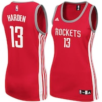 Women's adidas James Harden Red Houston Rockets Replica Jersey