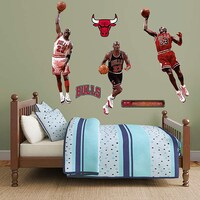 Fathead Michael Jordan Chicago Bulls Real Big Peel and Stick Hero Pack Wall Graphic