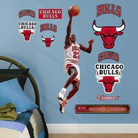 Fathead Michael Jordan Chicago Bulls Junior Peel and Stick Layup Wall Graphic