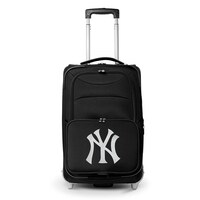 MOJO Black New York Yankees 21" Softside Rolling Carry-On Suitcase
