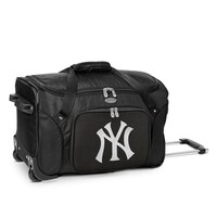 MOJO Black New York Yankees 22" 2-Wheeled Duffel Bag