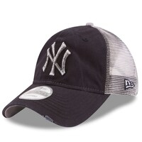 Men's New Era Navy New York Yankees Team Rustic 9TWENTY Trucker Adjustable Hat
