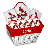 Newborn & Infant White St. Louis Cardinals Personalized Large Gift Basket