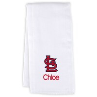 Infant White St. Louis Cardinals Personalized Burp Cloth