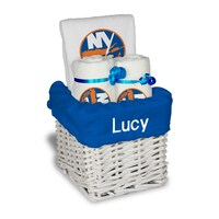 White New York Islanders Personalized Small Gift Basket