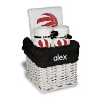 White Toronto Raptors Personalized Small Gift Basket