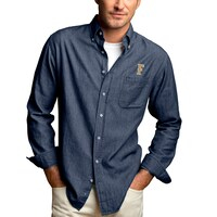 Men's Blue Cal State Fullerton Titans Hudson Denim Long Sleeve Button-Down Shirt