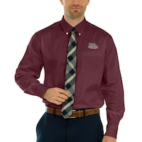 Men's Maroon Lafayette College Leopards Wicked Woven Long Sleeve Button-Down Shirt
