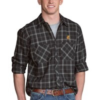 Men's Charcoal Ferris State Bulldogs Brewer Flannel Long Sleeve Shirt