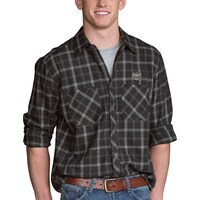 Men's Charcoal Missouri State University Bears Brewer Flannel Long Sleeve Shirt