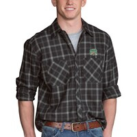 Men's Charcoal Ohio Bobcats Brewer Flannel Long Sleeve Shirt