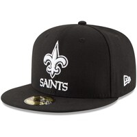 Men's New Era Black New Orleans Saints B-Dub 59FIFTY Fitted Hat