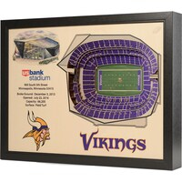 Minnesota Vikings 25.5" x 19.5" U.S. Bank Stadium Stadium Views Wall Art