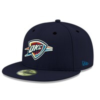 Men's New Era Navy Oklahoma City Thunder Official Team Color 59FIFTY Fitted Hat