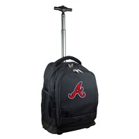 Black Atlanta Braves 19'' Premium Wheeled Backpack